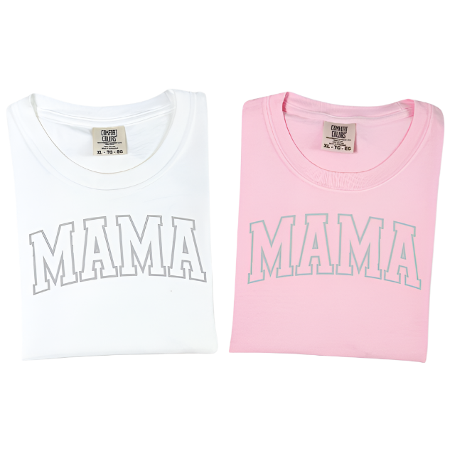 Mama Varsity Outline Tee