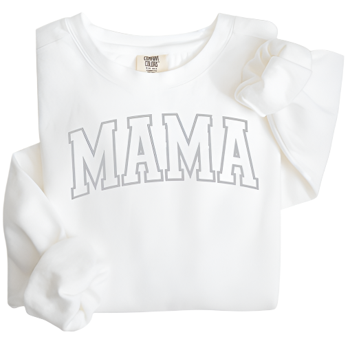 Mama Varsity Outline Sweatshirt