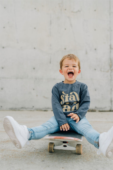 Stay Rad Long Sleeve Cotton Tee