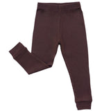 BAMBOO RIB LEGGINGS- Black Cherry