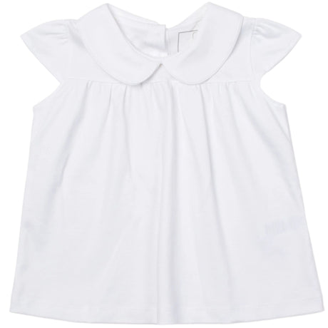 Minden Cap-Sleeve Peter Pan Collar Top - HoneyBug 