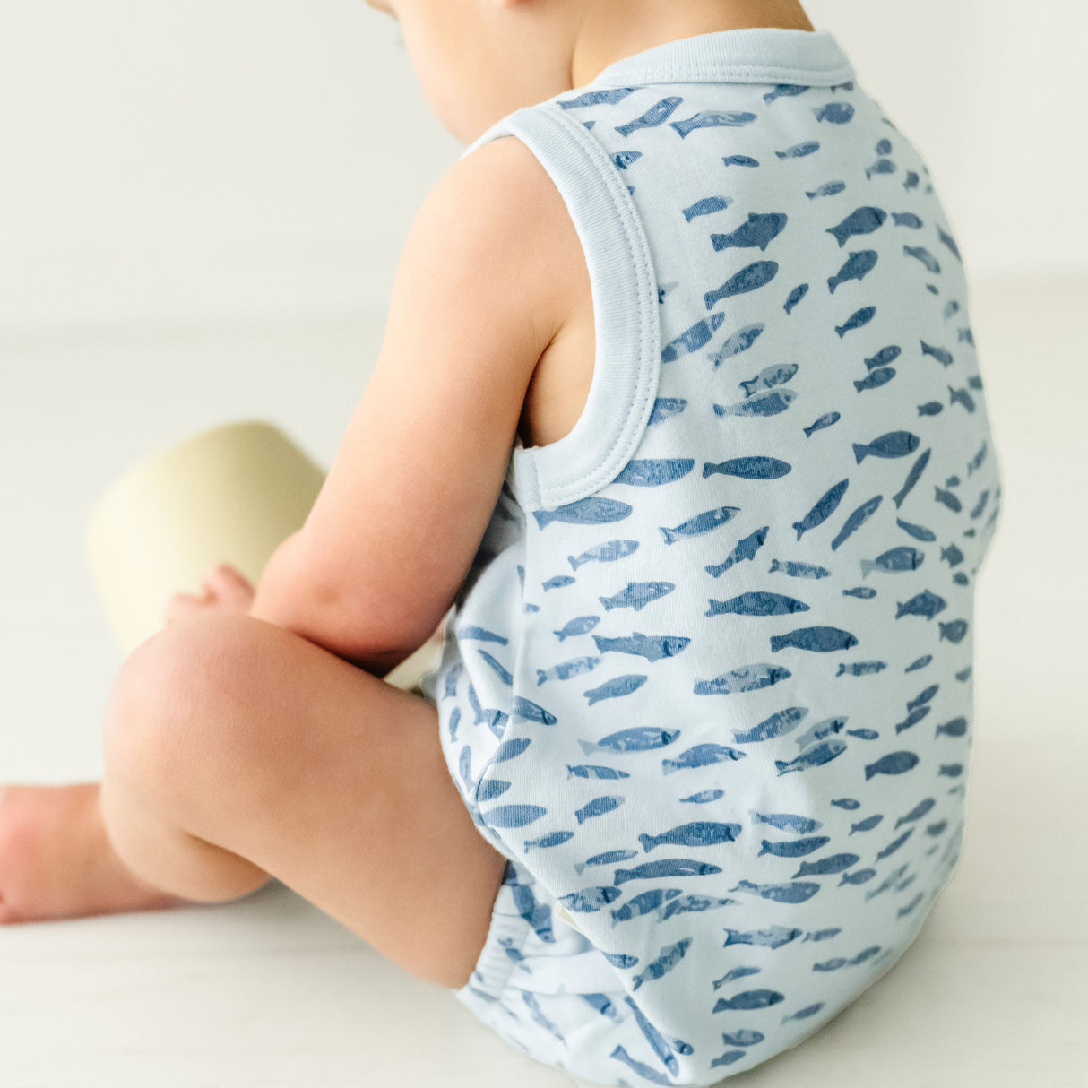 Organic Baby Bubble Onesie - Minnow