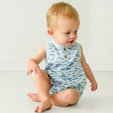 Organic Baby Bubble Onesie - Minnow