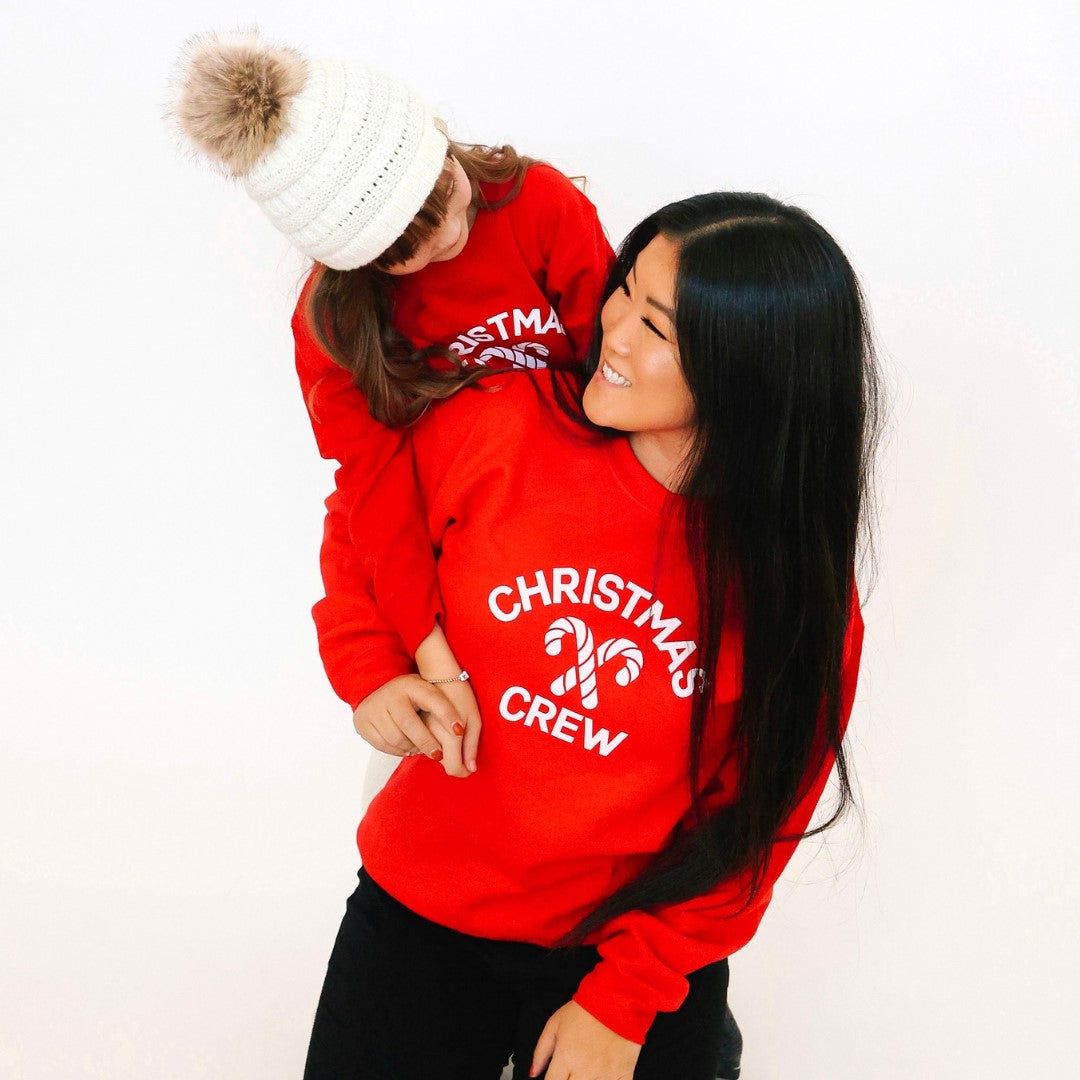 Christmas Crew Adult Sweatshirt - Red