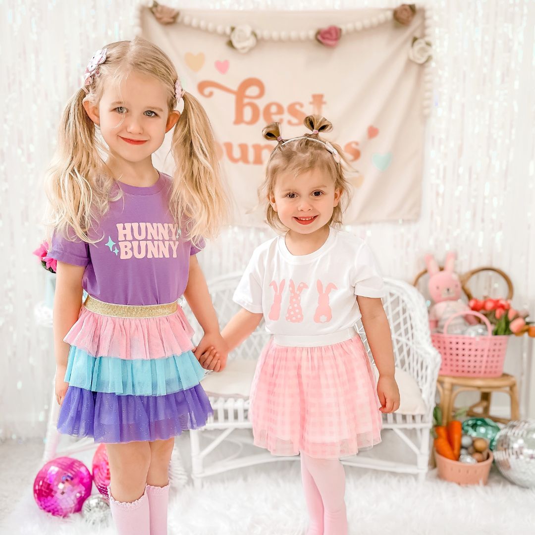 Pink Gingham Tutu - HoneyBug 