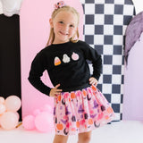 Halloween Treats Patch Sweatshirt - Black