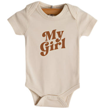 My Girl Organic Baby Bodysuit - HoneyBug 