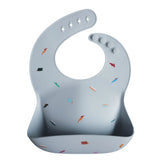 Silicone Baby Bib - Retro Cars