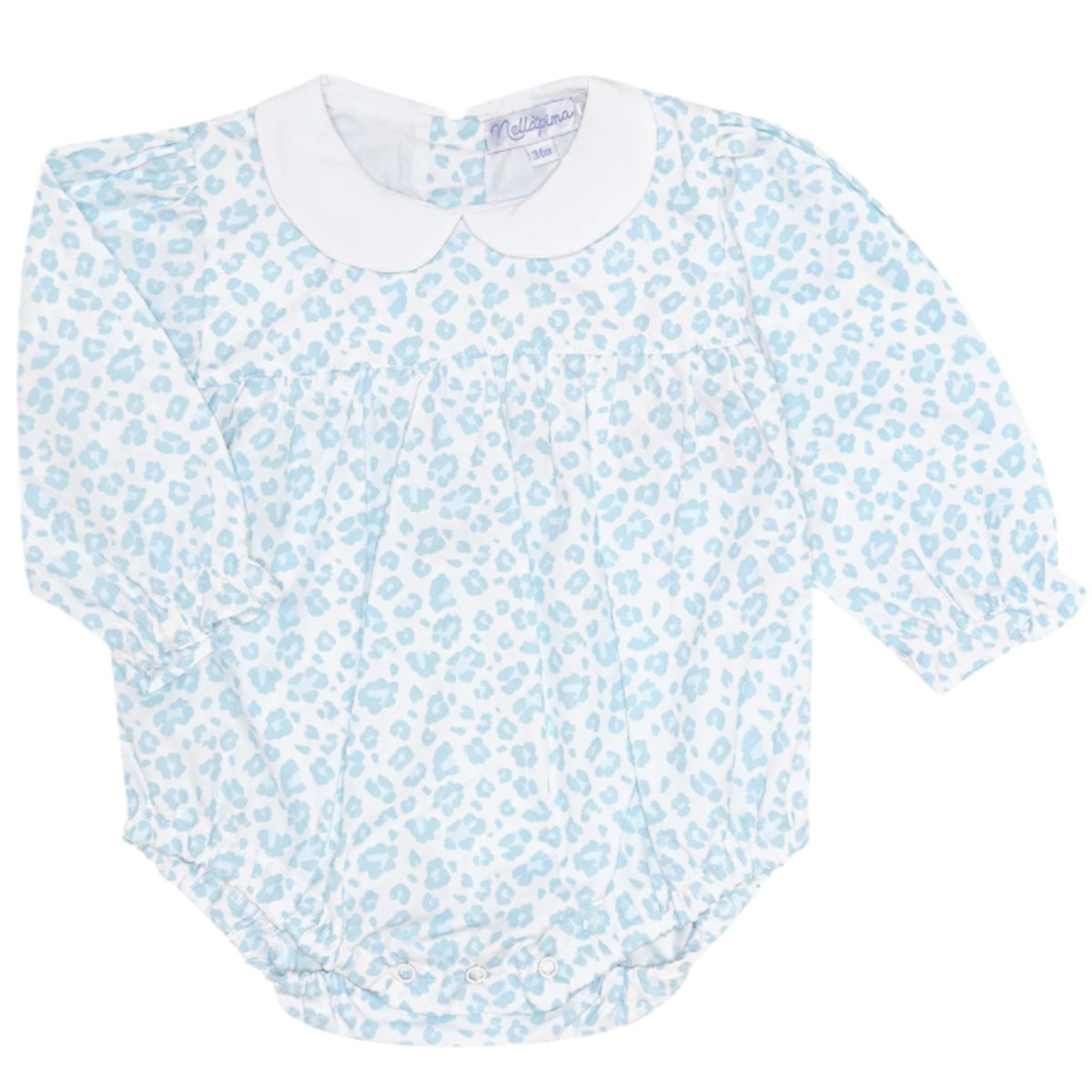 Blue Cheetah Print LS Bubble