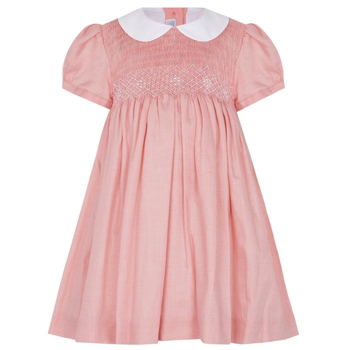 Coral Nella Smocked Dress