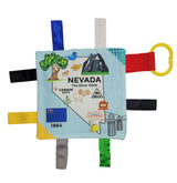 Nevada State Tag Toy Crinkle Square That Teaches Facts