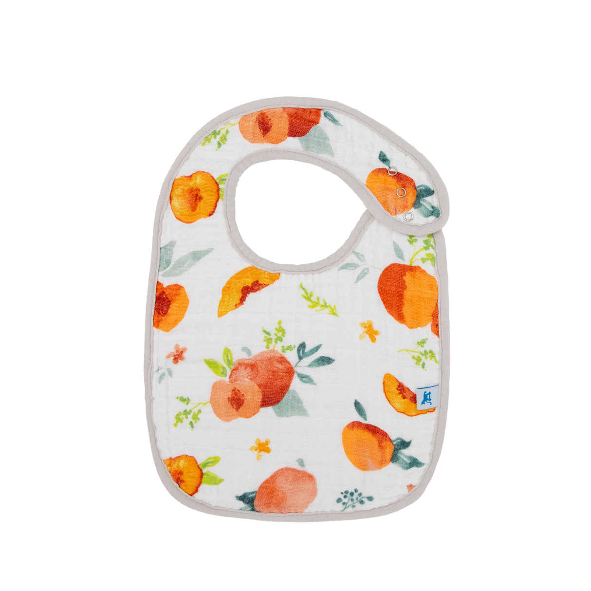 Cotton Muslin Classic Bib 3 Pack - Georgia Peach