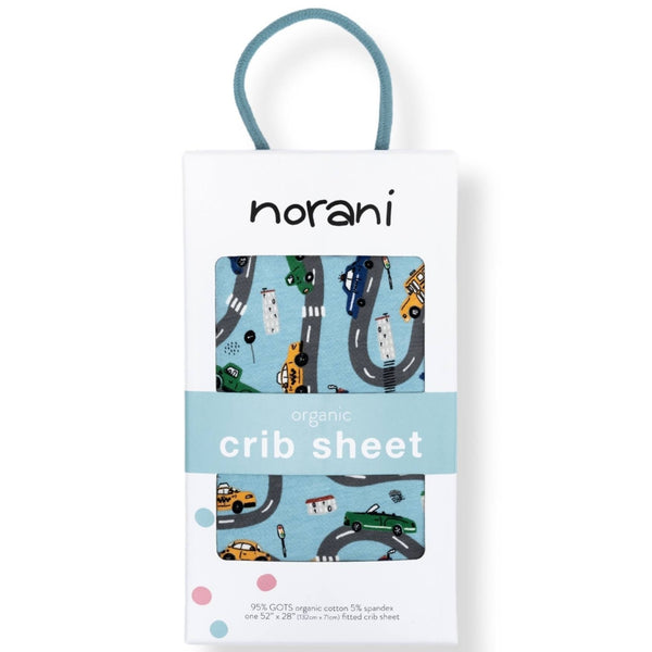 Organic Crib Sheet - Cars