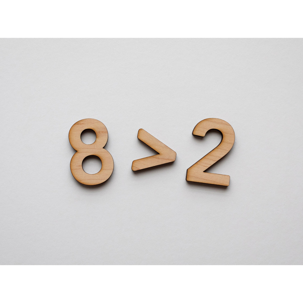 Wooden Number Set • Wood Numerals & Math Symbols in Maple - HoneyBug 