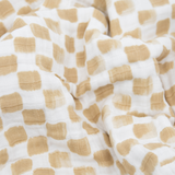 Cotton Muslin Baby Quilt - Adobe Checker