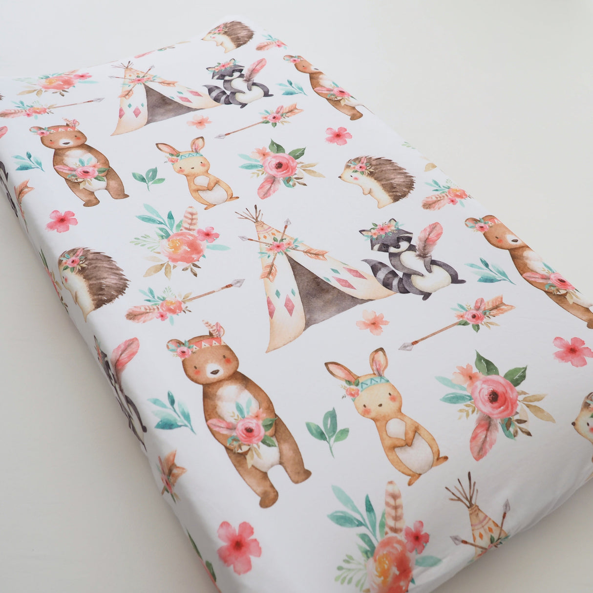 Changing Pad Cover - Woodland Tribe