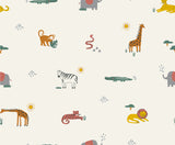 Animaux de Safari Muslin Swaddle Blanket