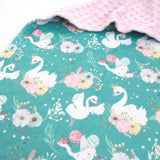 Baby & Toddler Minky Blanket - Swans