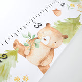 Canvas Kids Growth Chart -Forest Friends