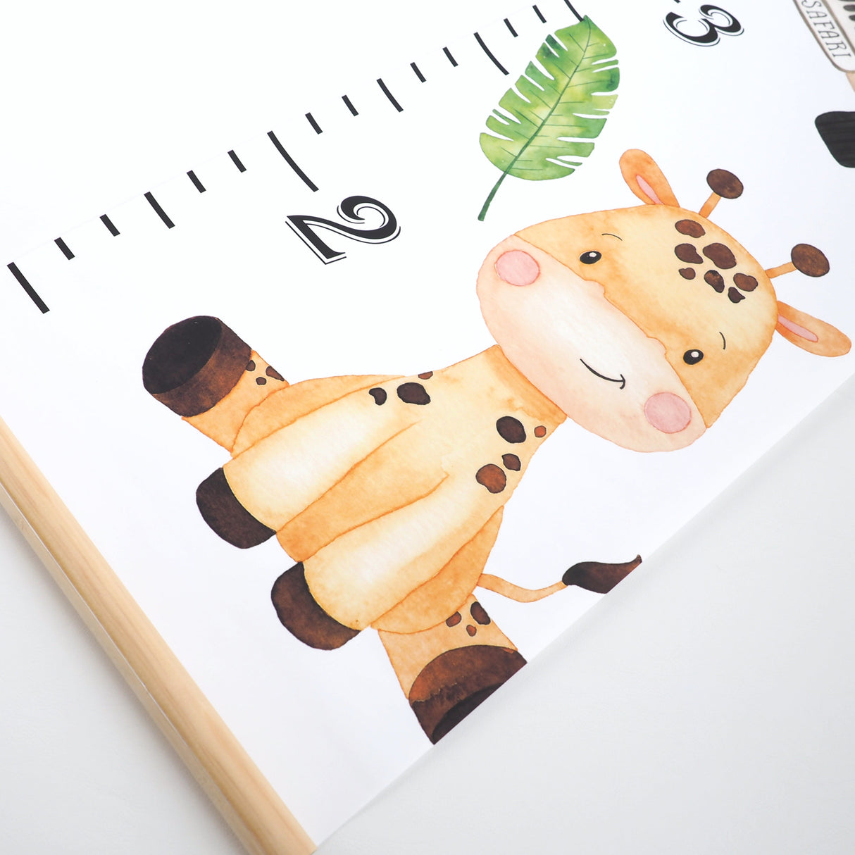 Canvas Kids Growth Chart - Safari