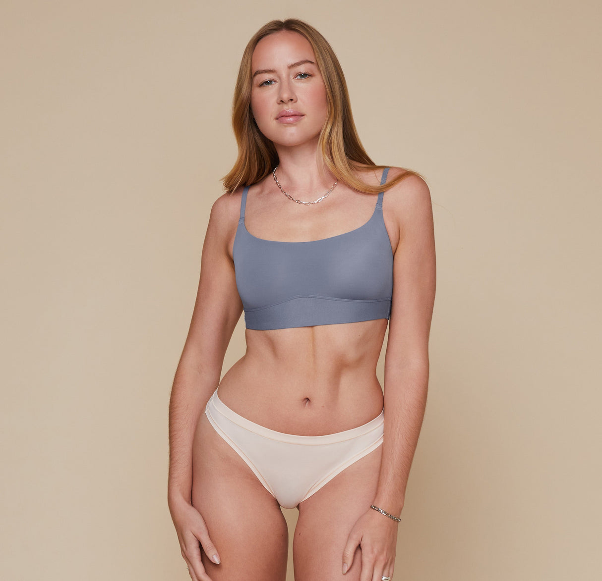 Bliss Scoop Bralette - Steel