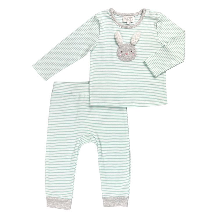 Bunny Long Toweling Playset - HoneyBug 