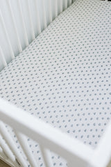 Cream Berry Muslin Crib Sheet