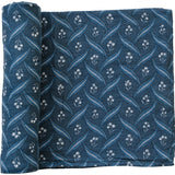 Navy Berry Muslin Swaddle Blanket