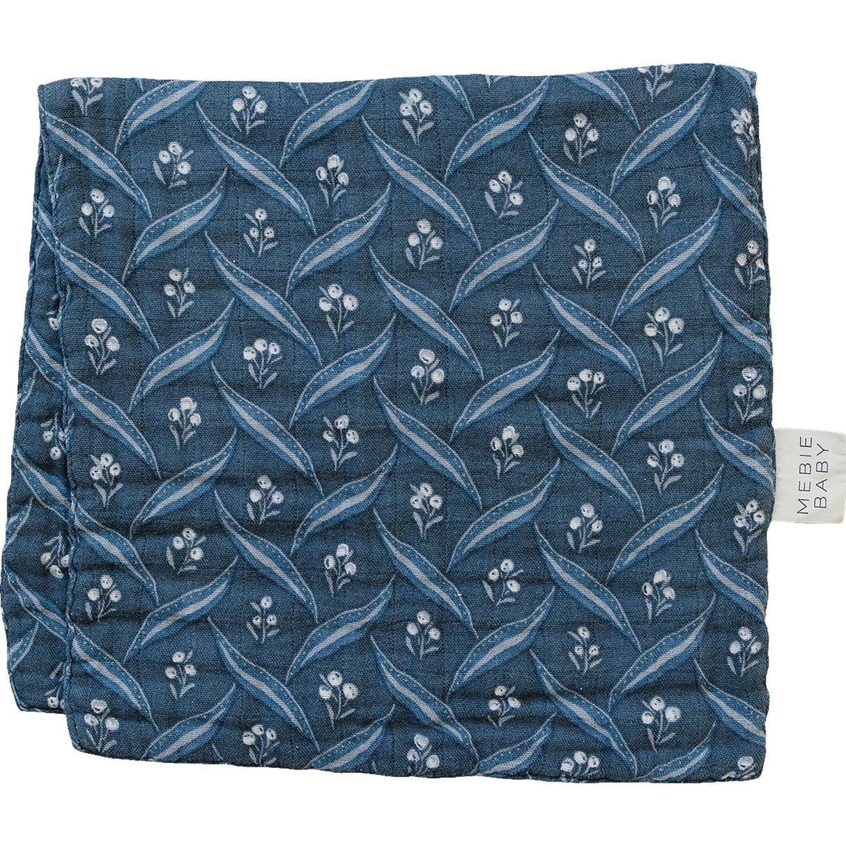 Navy Berry Muslin Burp Cloth