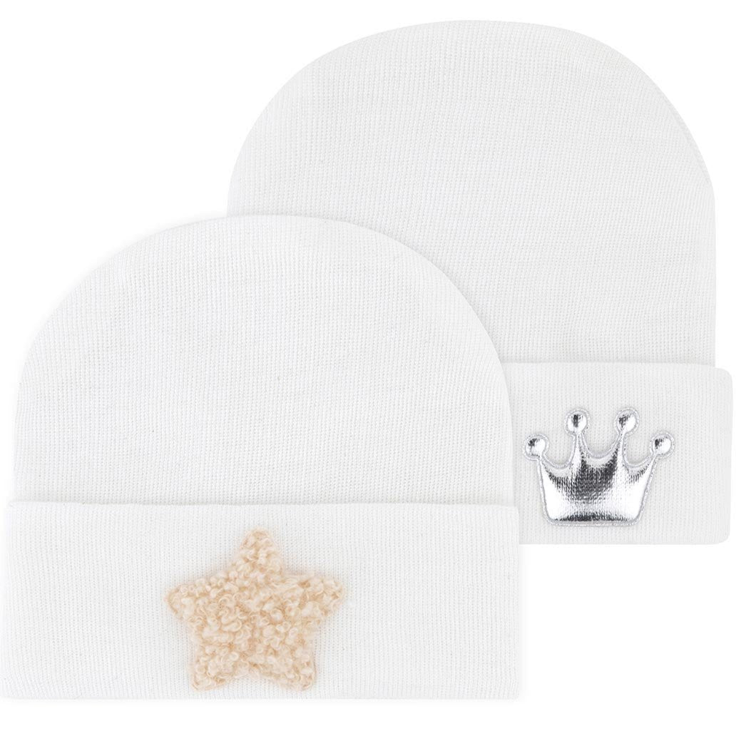 Newborn Hospital Hats - Whites