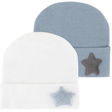 Newborn Hospital Hats - Blue & White