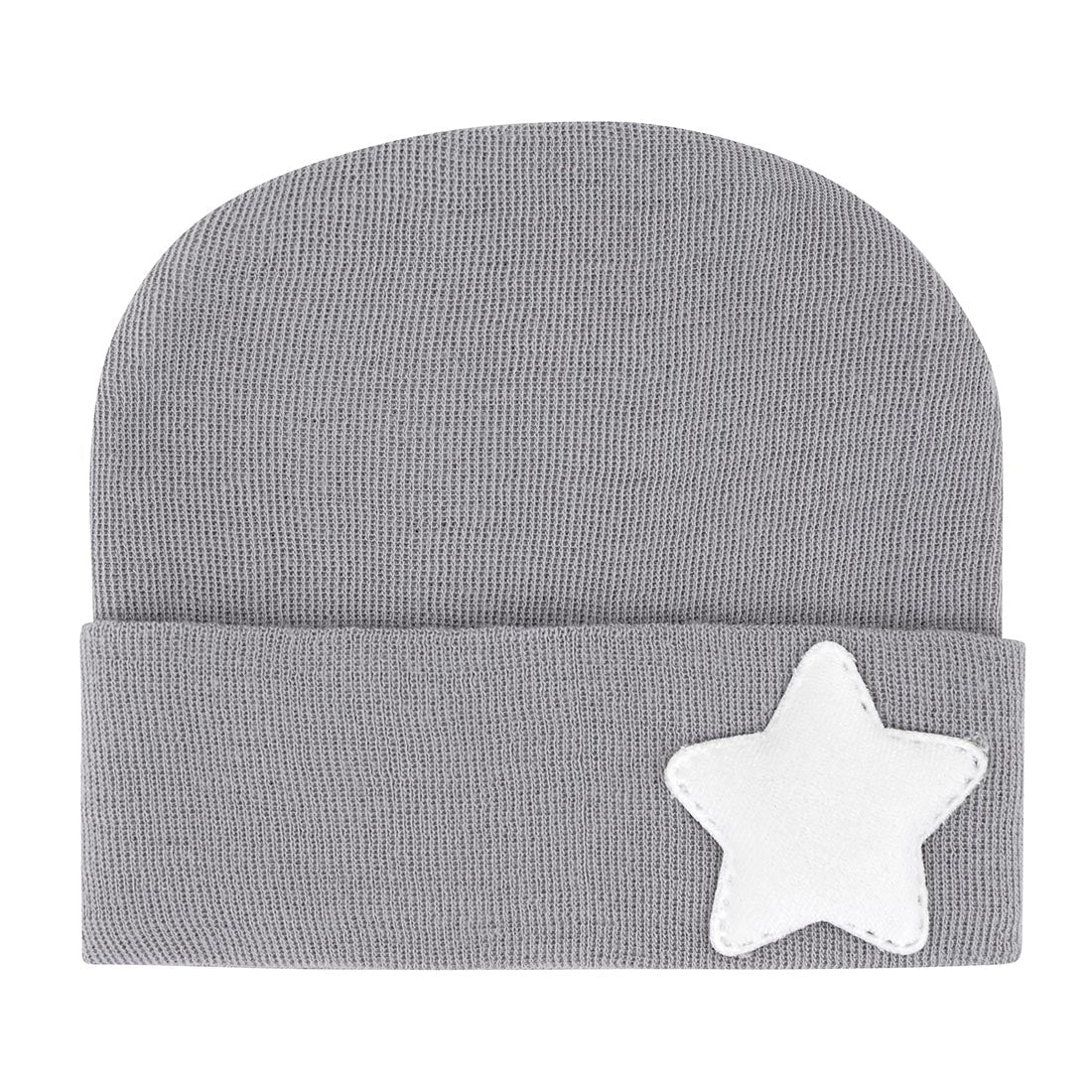 Newborn Hospital Hats - Grey & White