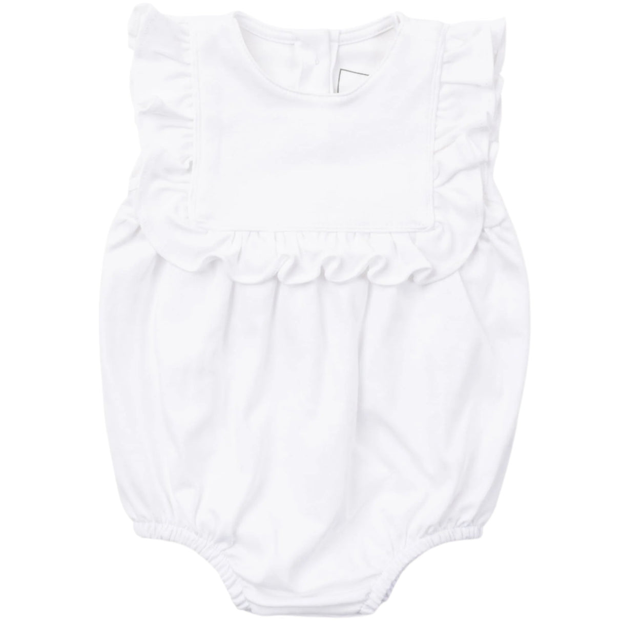 Pearl Girls' Pima Cotton Bubble - White - HoneyBug 