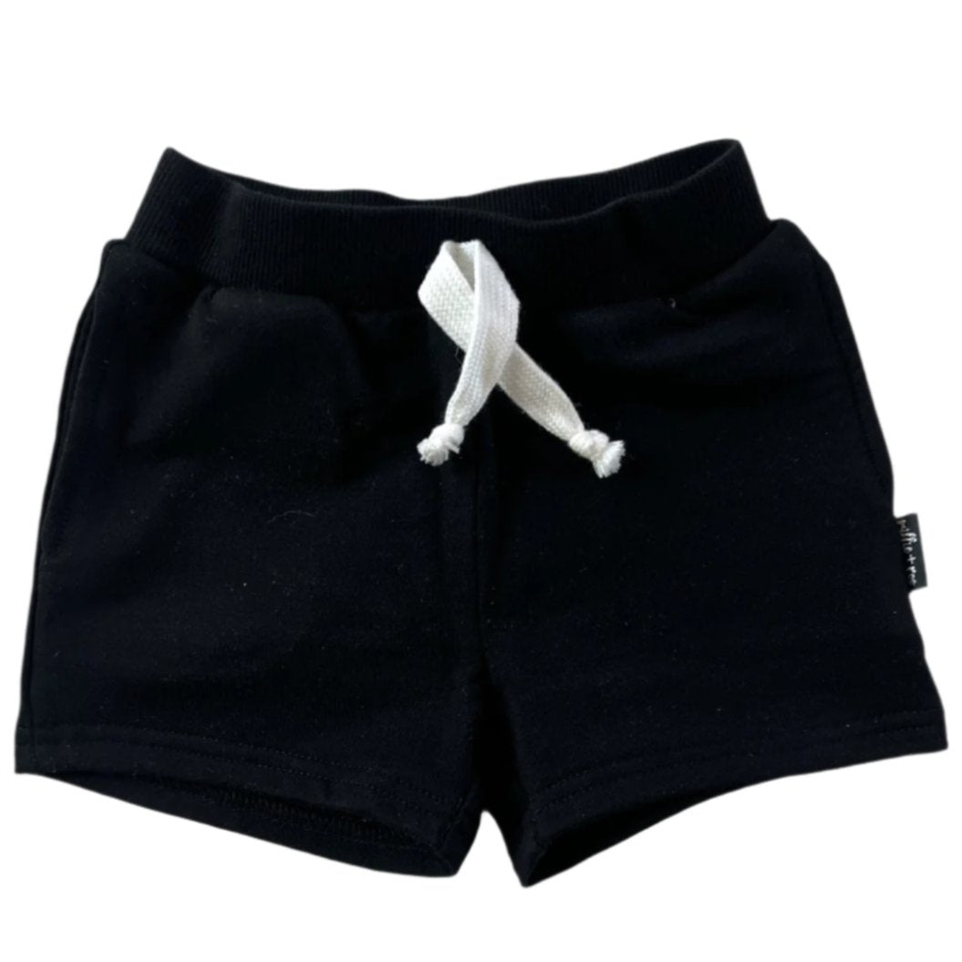 BAMBOO JOGGER SHORTS- Midnight Black