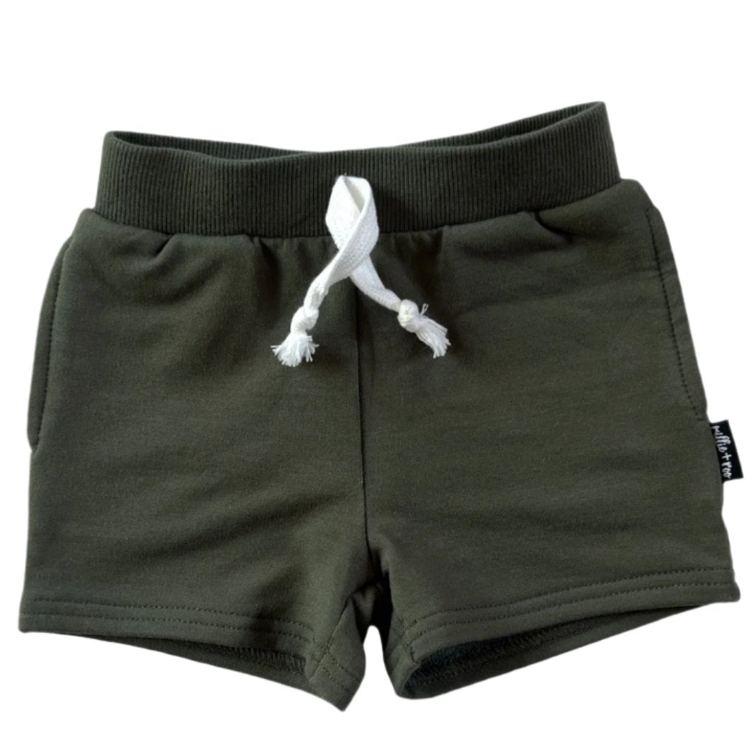 BAMBOO JOGGER SHORTS- Moss