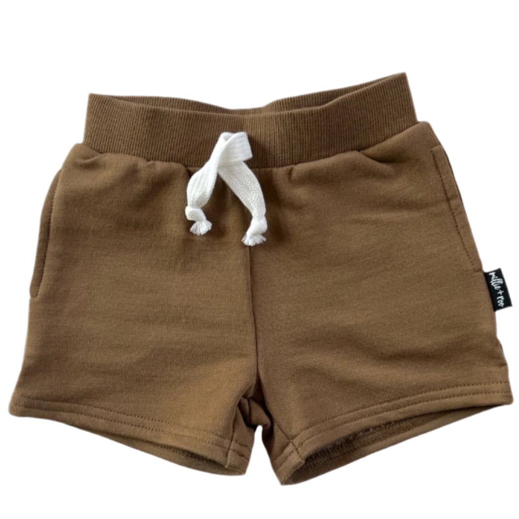 BAMBOO JOGGER SHORTS- Mocha