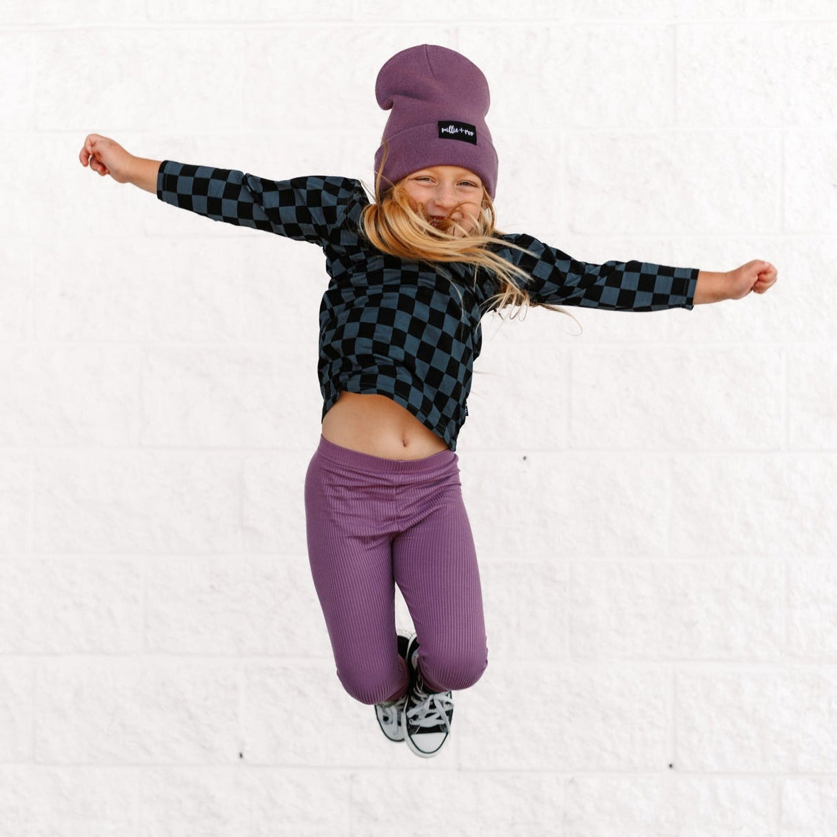 BAMBOO CUFF BEANIE- Plum