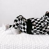 JOGGERS- B+W Check Bamboo French Terry