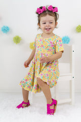 BLOOMIN' WILDFLOWERS DREAM RUFFLE DRESS