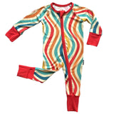 ZIP ROMPER - Groovy Wave