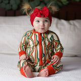 ZIP ROMPER - Retro Rainbow