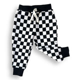 JOGGERS- B+W Check Bamboo French Terry