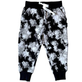 JOGGERS- Black Tie Dye Bamboo French Terry