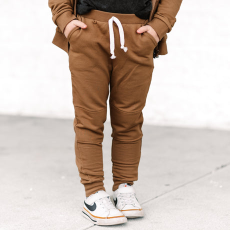 JOGGERS- Mocha Bamboo French Terry