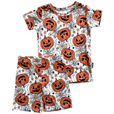 TWO PIECE SHORTIE SET- Jack-o-Lantern