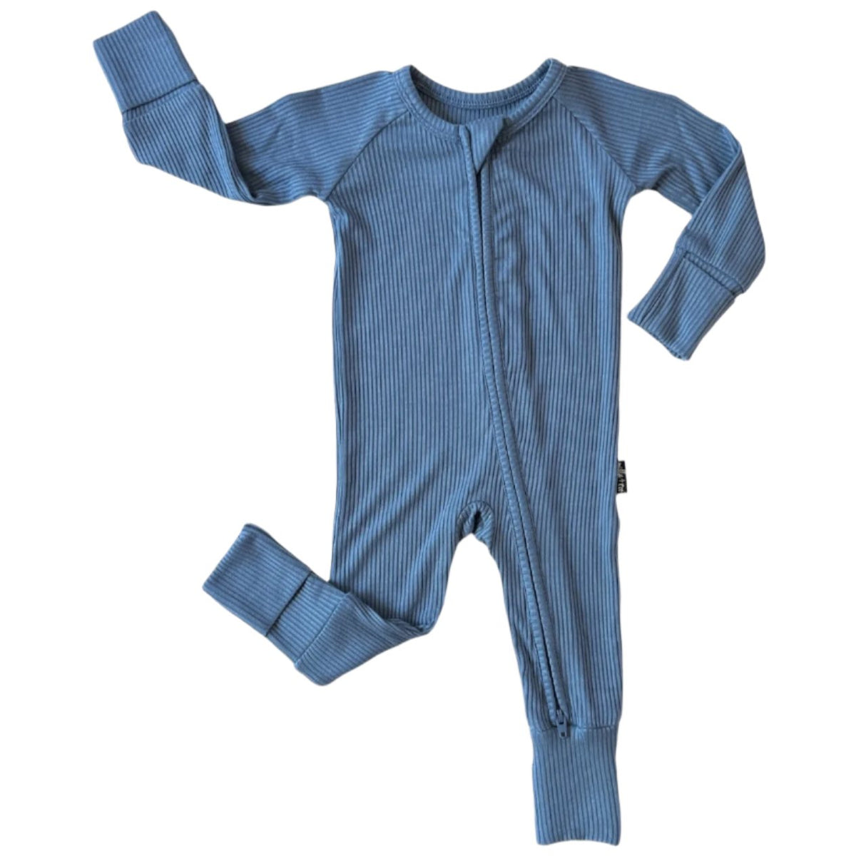 Zip Romper - Arctic Ribbed