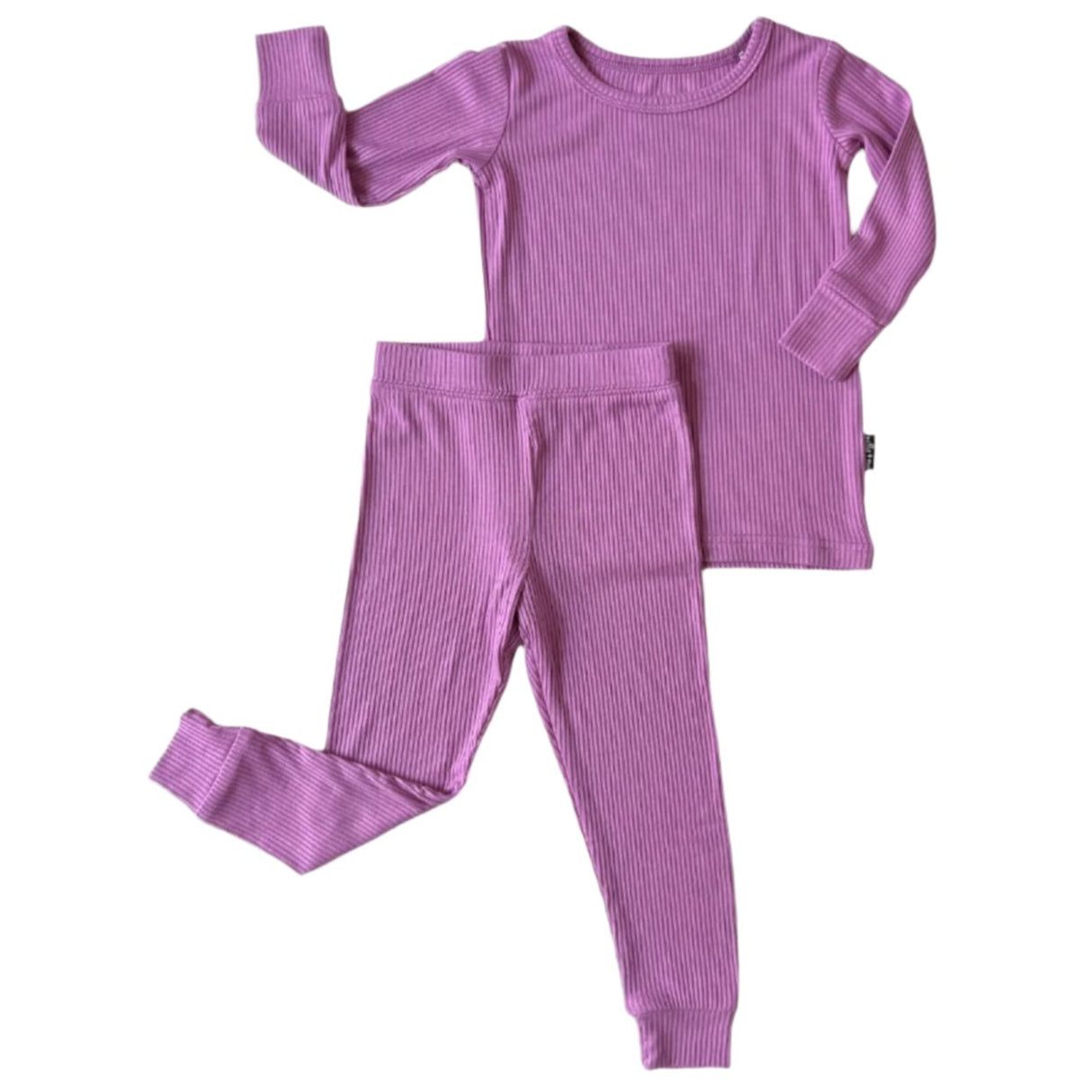 LONG SLEEVE 2 PIECE SETS- Lilac Ribbed