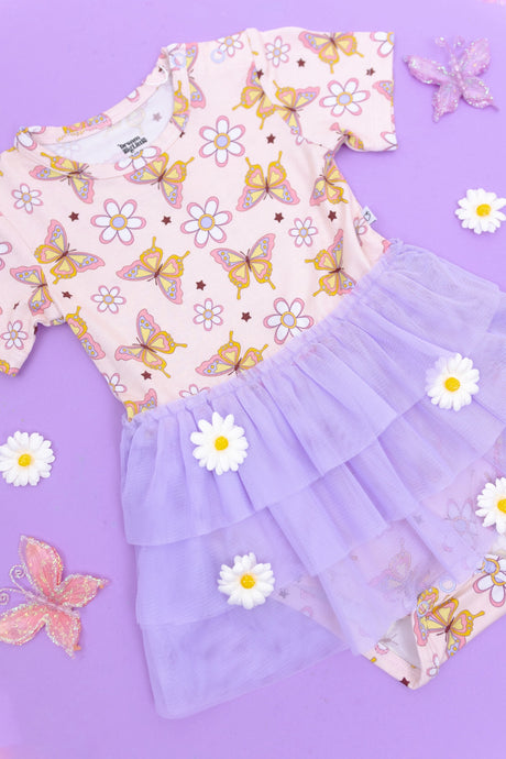 BLOSSOMIN' BUTTERFLY DREAM TUTU BODYSUIT DRESS