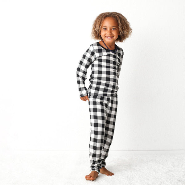 Black & White Plaid Pajama Pajama