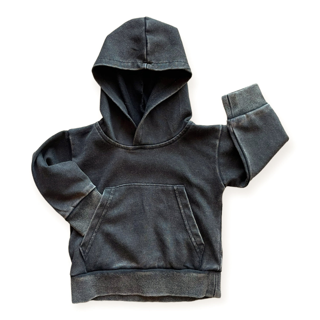 Onyx Stonewash Kids Hoodie - HoneyBug 